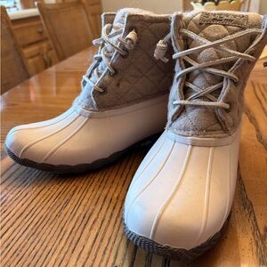 Sperry Tan and Cream Women's Boots